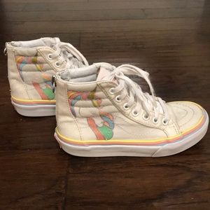 Vans unicorn high top girls 12